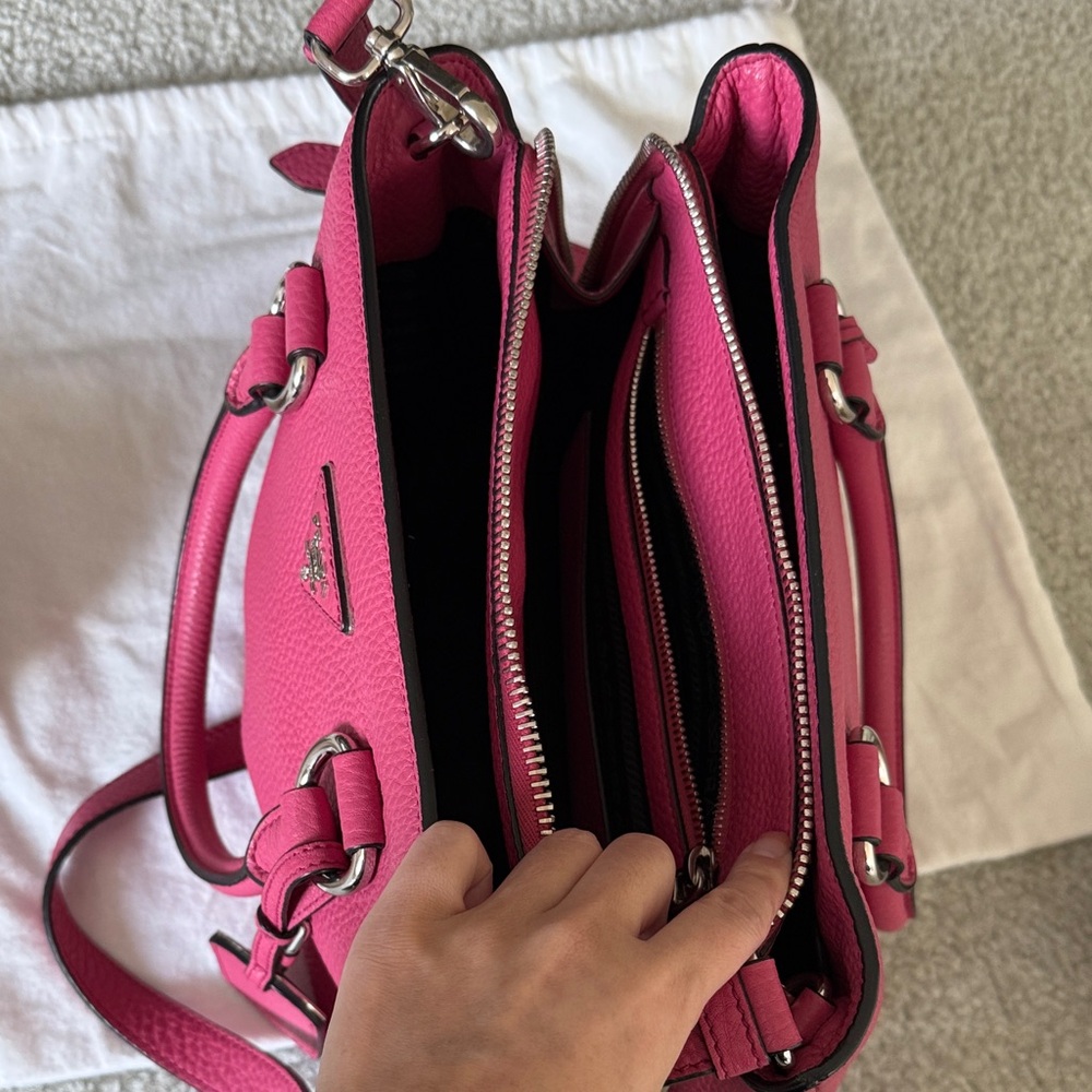 Prada Fuchsia Leather Satchel - Picture 7 of 16